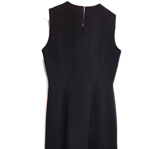 Liz Claiborne Black Dress with Bias Cut Size 10P - Picture 3 of 4